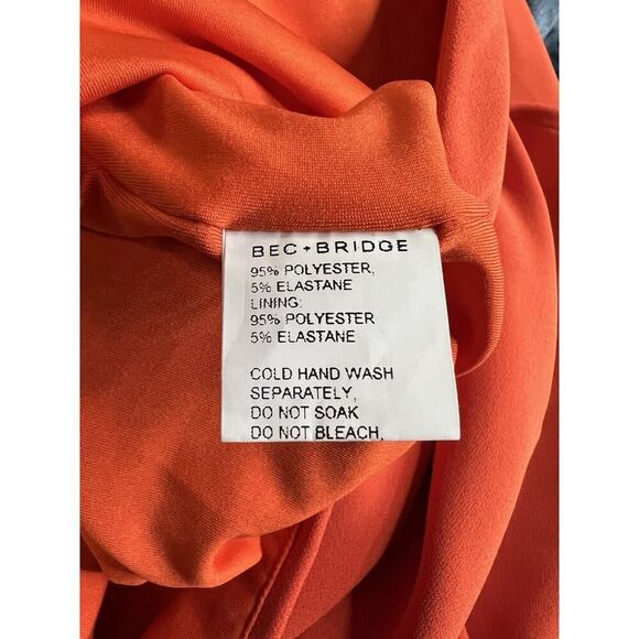 BEC & BRIDGE CLOVER TOP & MIDI SKIRT SET NECTARINE ORANGE SIZE 12 NEW - Picture 12 of 12